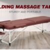 MASSAGE BED FOLDABLE | Multifunctional Sponge Filling Aluminum