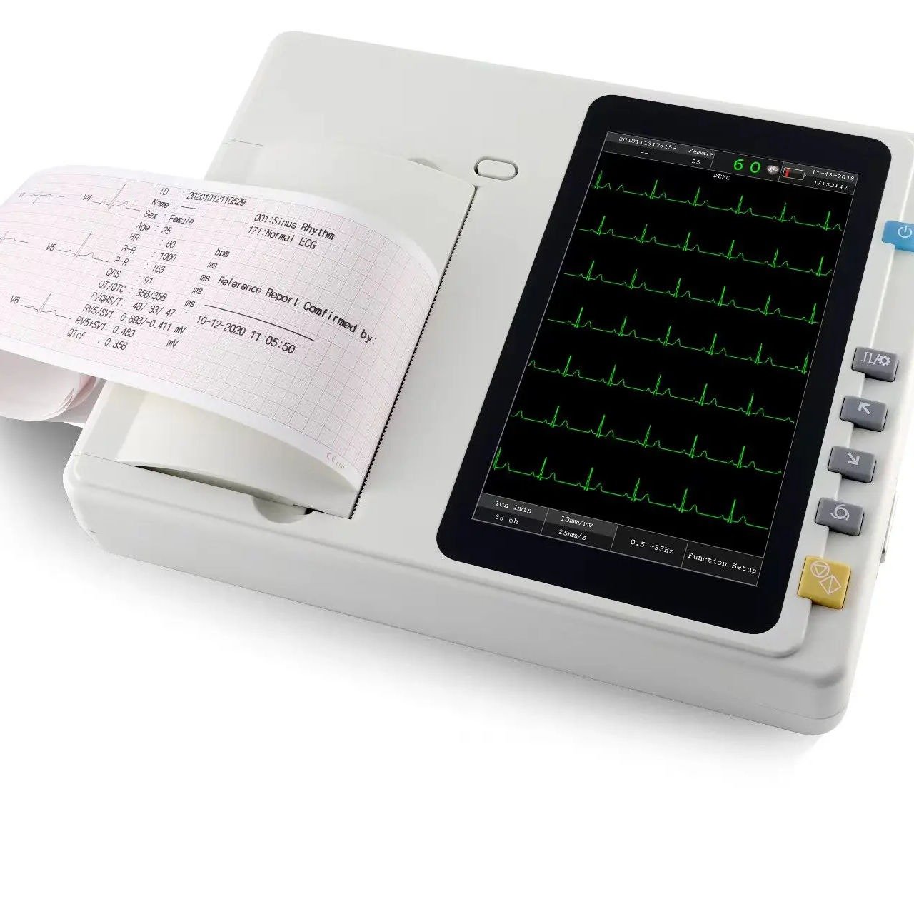 12 CHANNEL ECG MACHINE - PERLONG