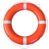 Lifebuoy Ring with Retro-Reflective Tape & Grab Loop | Safety & Emergency Rescue Item