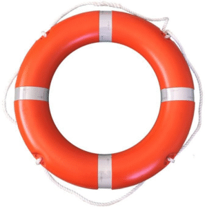 Lifebuoy Ring with Retro-Reflective Tape & Grab Loop | Safety & Emergency Rescue Item
