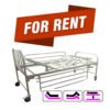 Three Function Hospital adjustable Bed Manual Local  (Rent)(Deposit Rs.100,000)