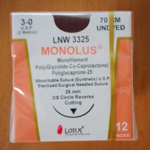 Lotus Monolus® (poliglecaprone 25) surgical suture LNW 3325