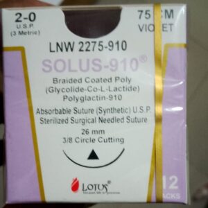 Lotus Solus-910® surgical sutures, absorbable, synthetic braided sutures LNW2275-910