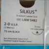 Lotus Silkus Black Braided Silk Suture, REF LNW 5482