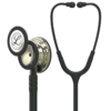 Littmann® Classic III™ Stethoscope 5861 Champagne-Finish Chestpiece Black Tube Smoke Stem 27 in