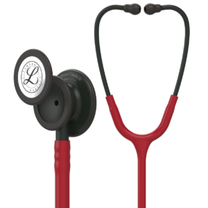 Littmann® Classic III™ Stethoscope 5868 Black-Finish Chestpiece and Stem Burgundy Tube 27 in
