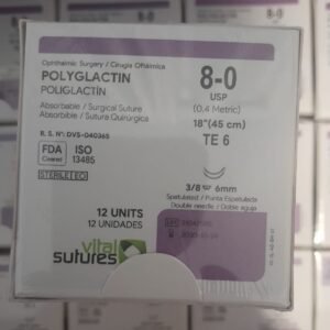 8-0 absorbable surgical sutures designed for ophthalmic surgery -  PGA