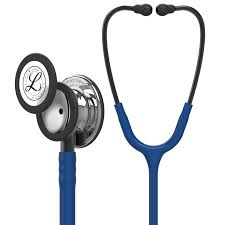 Littmann® Classic III™ Monitoring Stethoscope 5863 Mirror -Finish Chestpiece Navy Blue Tube Smoke Stem