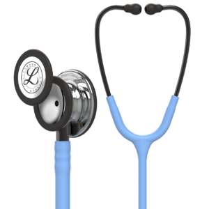Littmann® Classic III™ Stethoscope Mirror Finish Chestpiece Ceil Blue Tube Smoke Stem and Headset 5959