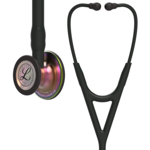 Littmann® Cardiology IV™ Stethoscope 6165 Rainbow Finish Chestpiece Black Tube Black Stem